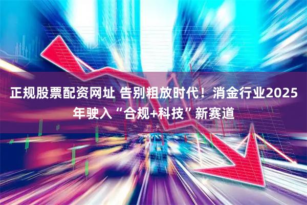 正规股票配资网址 告别粗放时代！消金行业2025年驶入“合规+科技”新赛道